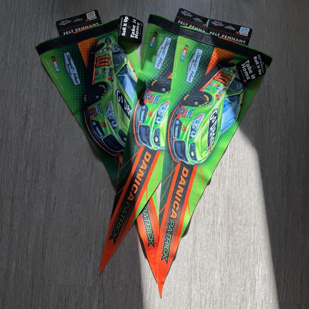 WinCraft Nascar Felt Pennant Danica Patrick NWT Lot of 3 29" USA Made